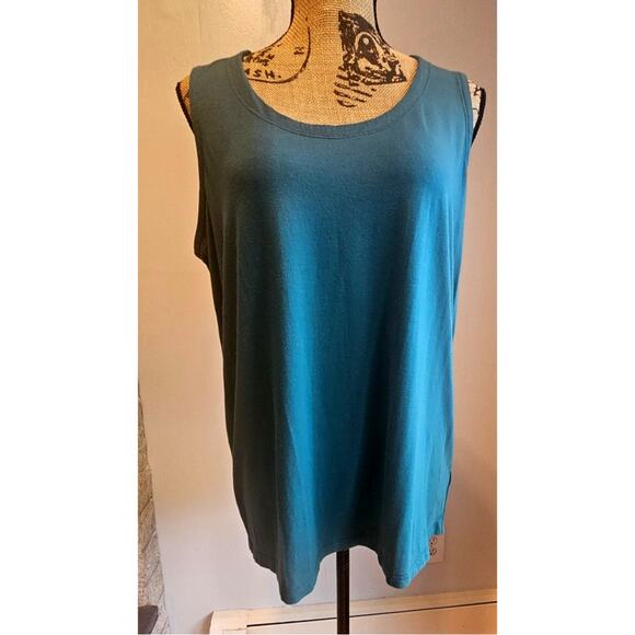 Eileen Fisher Sleeveless Blouse Tank Top Green, Sz L, Excellent Condition - Picture 1 of 7